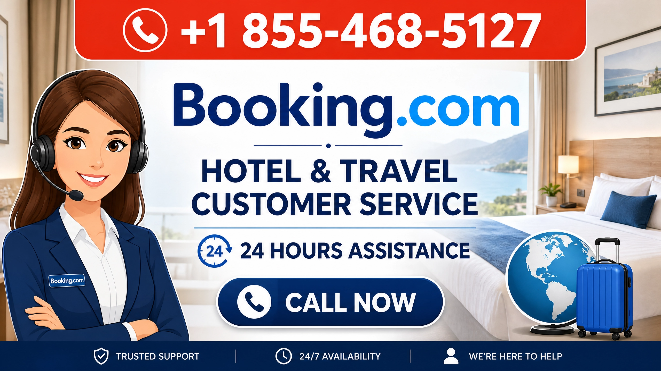 Booking.com Customer Care Support  | How to Connect with a Live Agent Step-by-Step +1855 468-5127